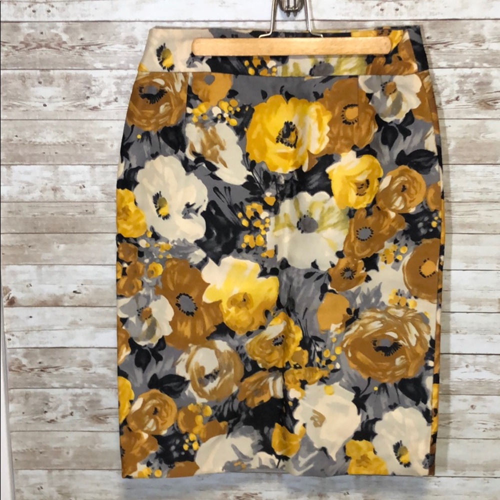 J. Crew floral skirt